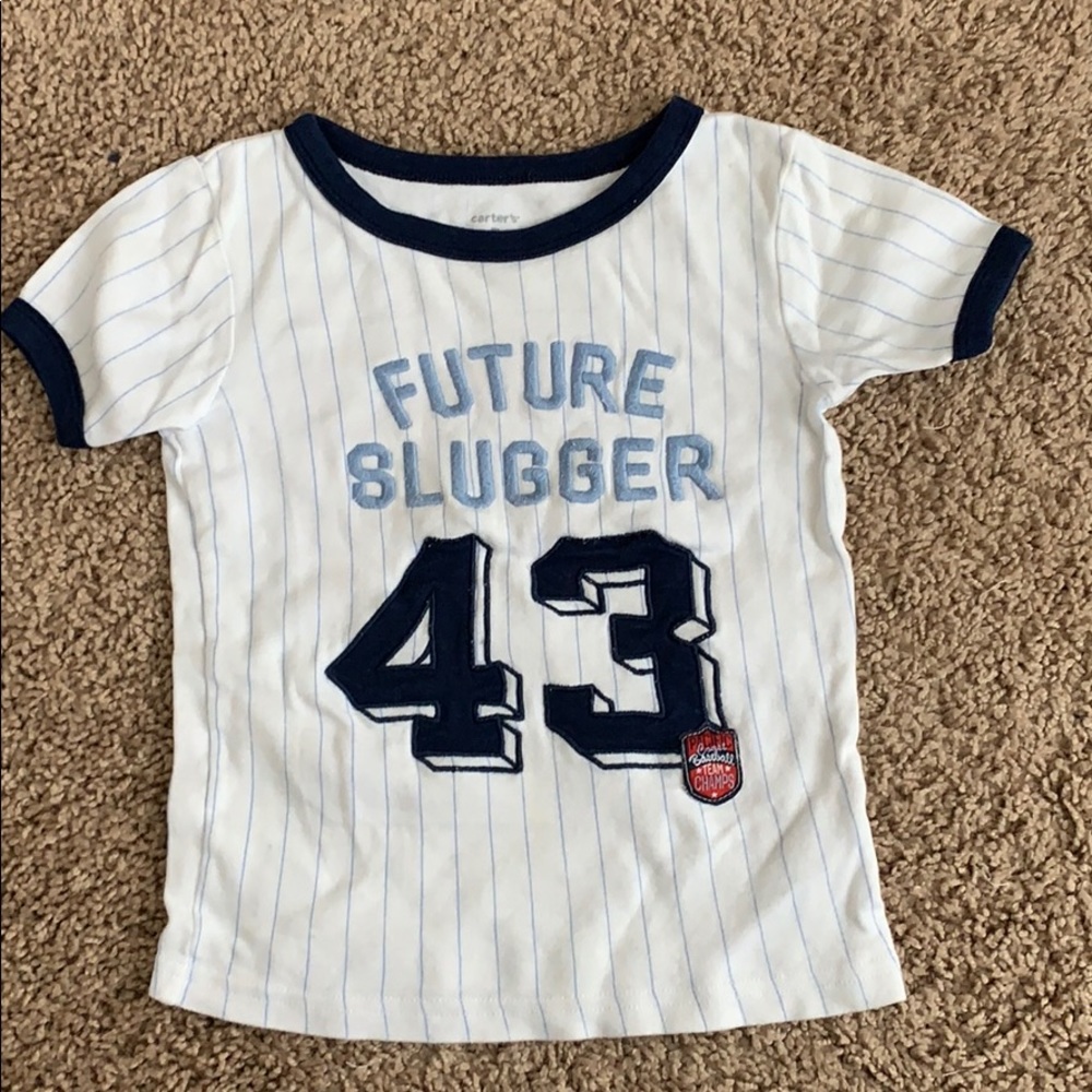 Carter's boy white tee size 5T